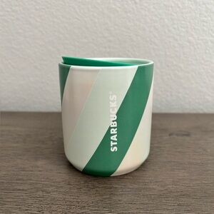 NWT! ⭐️ Starbucks • 2022 Striped Ceramic 8oz. Tumbler Mug with Lid